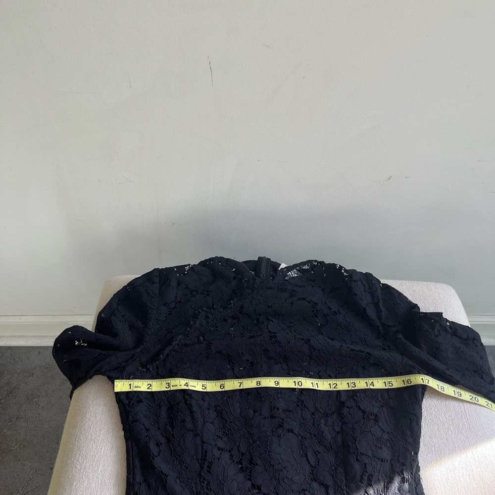 SAU LEE Mara Black Lace Dress Size 10 - Picture 12 of 12